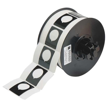 Raised Panel Label, Black, Labels/Roll: 200 MPN:B30EP-167-593-BK