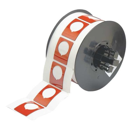Raised Panel Label, Red, Labels/Roll: 200 MPN:B30EP-167-593-RD