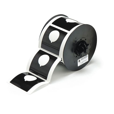 Raised Panel Label, Black, Labels/Roll: 145 MPN:B30EP-170-593-BK