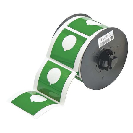 Raised Panel Label, Green, Labels/Roll: 145 MPN:B30EP-170-593-GN