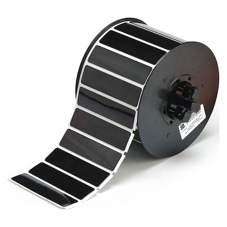 Raised Panel Label, Black, Labels/Roll: 435 MPN:B30EP-175-593-BK