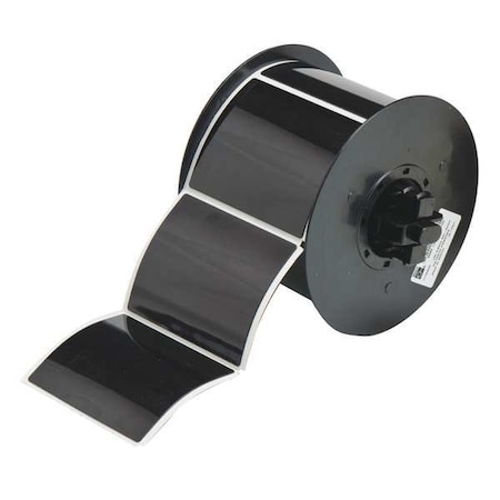 Raised Panel Label, Black, Labels/Roll: 125 MPN:B30EP-177-593-BK