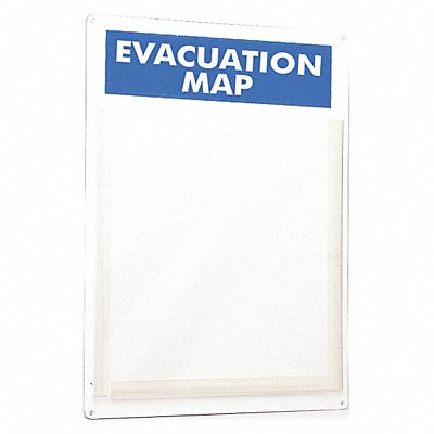 Evacuation Map Holder 15 x 11 In. MPN:45381