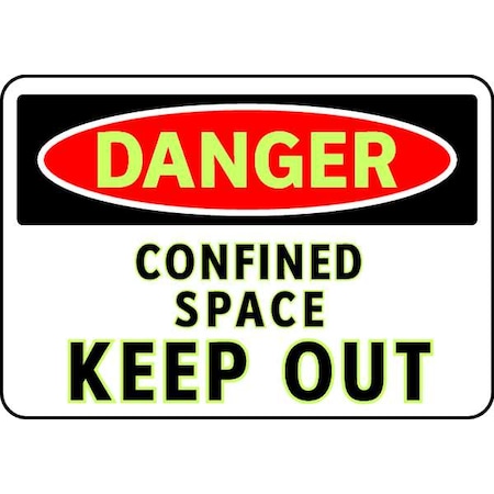 Danger Sign, 7 x 10In, R and BK/WHT, ENG, 102434 MPN:102434