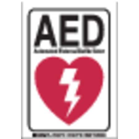 AED Automated External Defibrillator, 5 in x 3-1/2 in, Rectangle, Polyester, 102713 MPN:102713