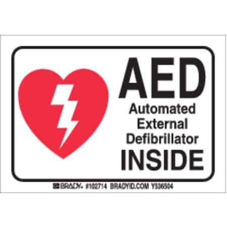 Safety Label, 3-1/2 In. H, 5 In. W, 102714 MPN:102714