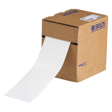 Floor Marking Tape, Polyester, No Legend, White, 3 in W., 8 mil Thickness MPN:104341
