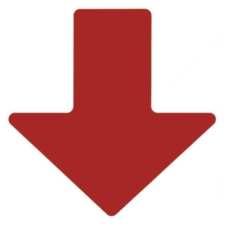 Floor Marking Tape, Polyester, No Legend, Red, 2 in W., 8 mil Thickness, 100 PK MPN:104412