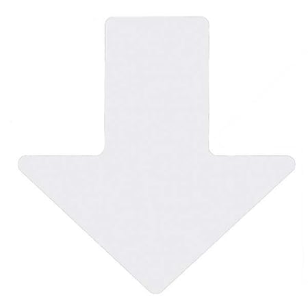Floor Marking Tape, Polyester, No Legend, White, 2 in W., 8 mil Thickness, 100 PK MPN:104417
