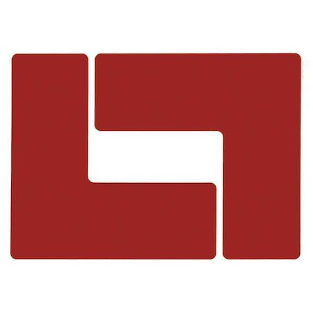 Floor Marking Tape, Polyester, No Legend, Red, 3 in W., 8 mil Thickness, 20 PK MPN:104442