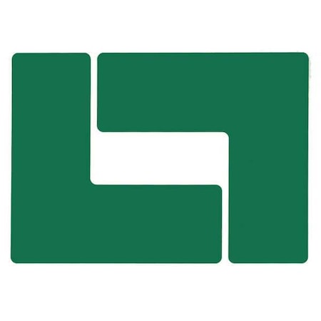 Floor Marking Tape, Polyester, No Legend, Green, 3 in W., 8 mil Thickness, 20 PK MPN:104443