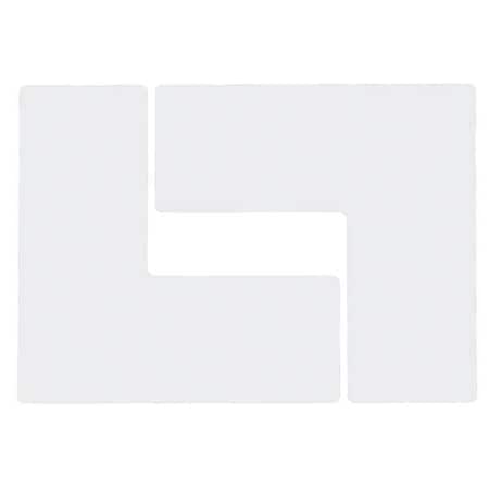 Floor Marking Tape, Polyester, Solid, White, 4 in W., 8 mil Thickness, 20 PK MPN:104459