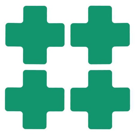 Floor Marking Tape, Polyester, No Legend, Green, 2 in W., 8 mil Thickness, 20 PK MPN:104467