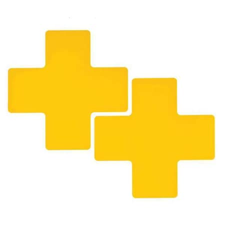 Floor Marking Tape, Polyester, No Legend, Yellow, 3 in W., 8 mil Thickness, 20 PK MPN:104475