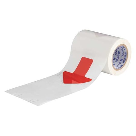 Floor Marking Tape, Polyester, No Legend, Red, 2 in W., 8 mil Thickness, 52 PK MPN:104526