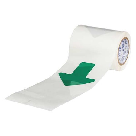 Floor Marking Tape, Polyester, No Legend, Green, 2 in W., 8 mil Thickness, 52 PK MPN:104527