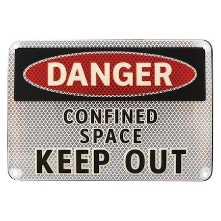 Danger Sign, 7 x 10In, R and BK/WHT, ENG, 104937 MPN:104937