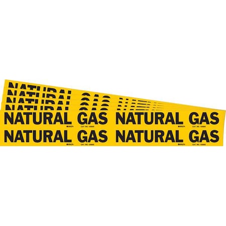 Pipe Marker, Black, Natural Gas, PK5, 105805-PK MPN:105805-PK