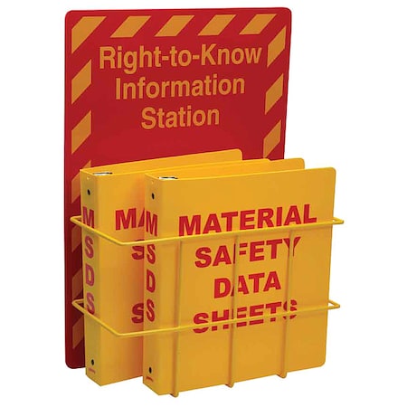Right to Know Compliance Center, Right to Know Information Station, polystyrene, 14 1/2 in W MPN:106344