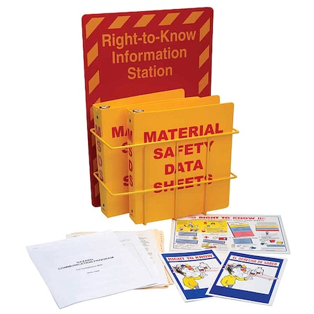 Right to Know Compliance Center, Right to Know Information Station, polystyrene, 14 1/2 in W MPN:106345