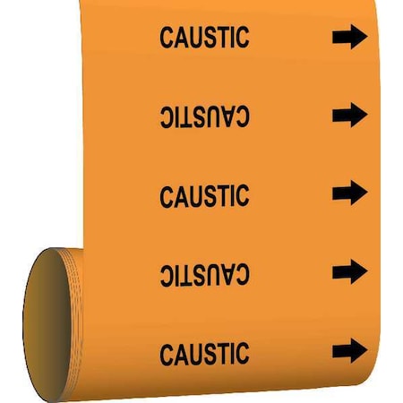 Pipe Marker, 30 ft. H x 12in. W, Vinyl, 108725 MPN:108725