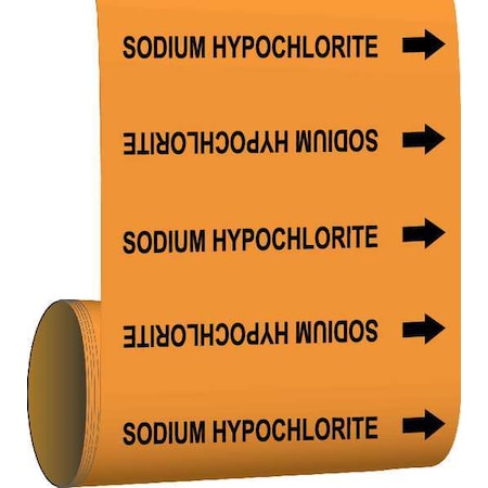 Pipe Marker, 30 ft. H x 12in. W, Vinyl, 109682 MPN:109682