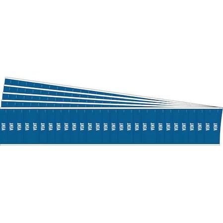 Pipe Marker, Adhesive, White, Vent, PK5, 109849-PK MPN:109849-PK