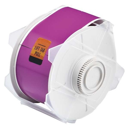 Label Tape Cartridge, Purple, Labels/Roll: Continuous MPN:113148