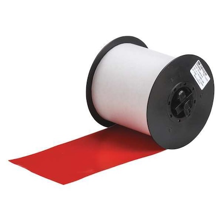 ContinuousLabelStock, Red, Gloss, 4inW MPN:113196