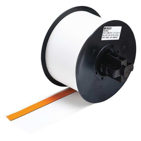 Label Tape Cartridge, White/Orange, Labels/Roll: Continuous MPN:113228