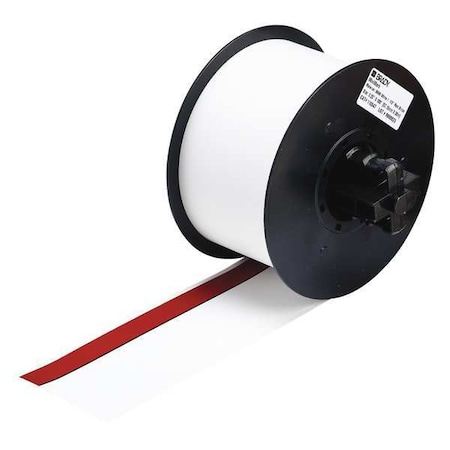 Label Tape Cartridge, White/Red, Labels/Roll: Continuous MPN:113230