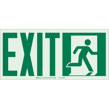 Exit Sign, Plastic, 15