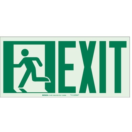 Exit Sign, Polyester, 15