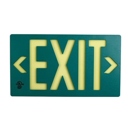 Glo Exit Sign 8.75X15.5 1Side Gn/Wt MPN:1149963