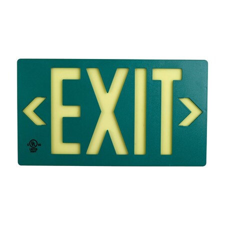 Glo Exit Sign 8.75X15.5 2Side Gn/Wt MPN:1149966