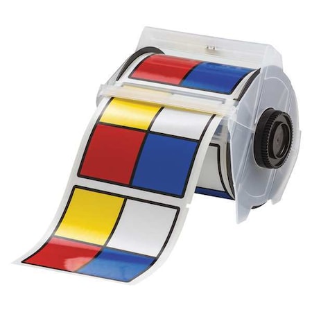 RTK Label, Black/Blue/Red/Yellow, Vinyl MPN:115765