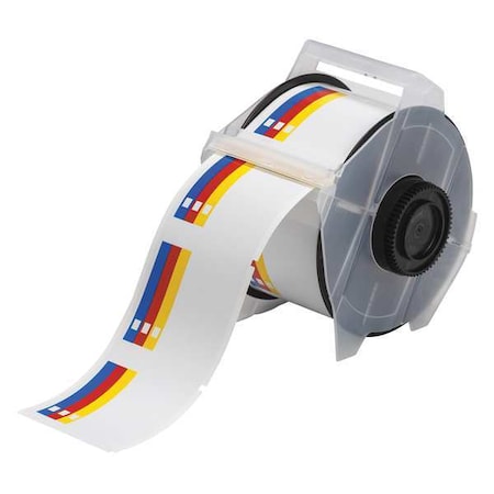 Thermal Transfer Label, Red/Blue/Yellow/White, Labels/Roll: 365 MPN:115771