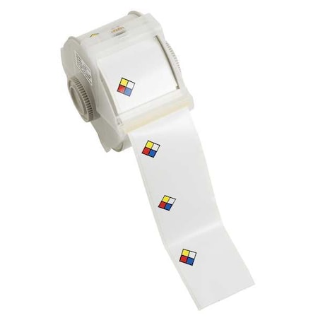 Thermal Transfer Label, Red/Blue/Yellow/White, Labels/Roll: 365 MPN:115772
