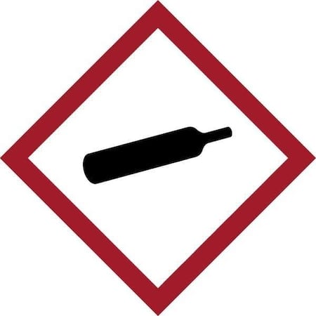 GHS Label, 1 in H, 1 in W, Vinyl, PK16 MPN:118834