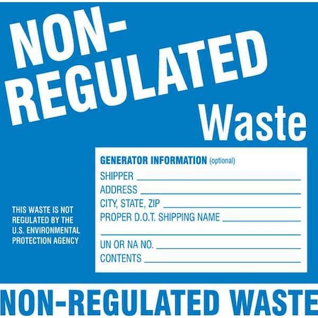 DOT Handling Label, Vinyl, 6