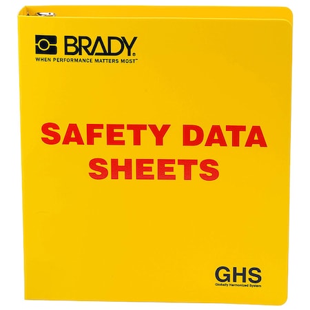 Binder, Safety Data Sheets, 11 3/4 in W, 11 5/8 in H MPN:121183