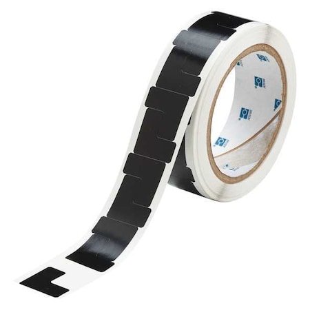 Floor Marking Tape, vinyl, No Legend, Black, 1 in W., 4 mil Thickness, 750 PK MPN:121417