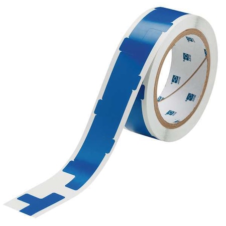 Floor Marking Tape, vinyl, Solid, Blue, 1 in W., 4 mil Thickness, 545 PK MPN:121419