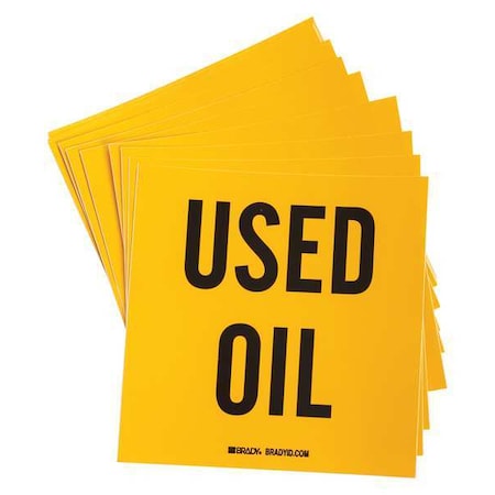 Drum Label, 6 In. H, 6 In. W, PK100, 121434 MPN:121434