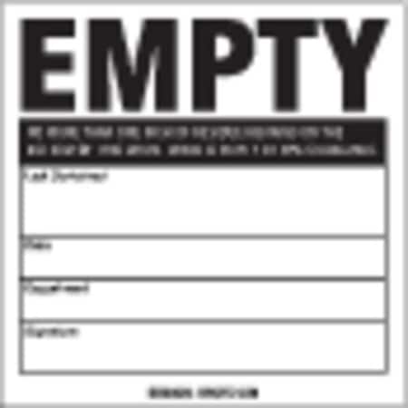 Drum Label, 6 In. H, 6 In. W, PK100, 121439 MPN:121439