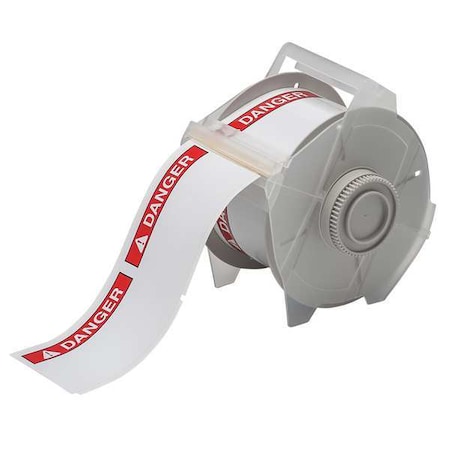 Thermal Transfer Label, White/Red, Labels/Roll: 270 MPN:121549