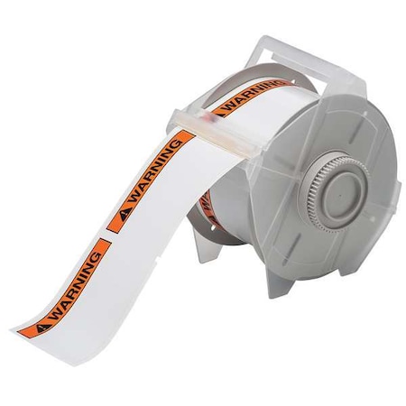 Thermal Transfer Label, Black/Orange, Labels/Roll: 270 MPN:121553