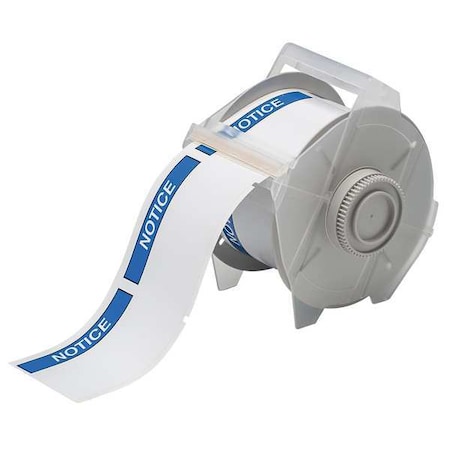 Thermal Transfer Label, White/Blue, Labels/Roll: 270 MPN:121554