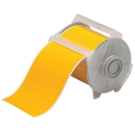 Pre-Cut Label Stock Roll, Yellow, Gloss MPN:121556