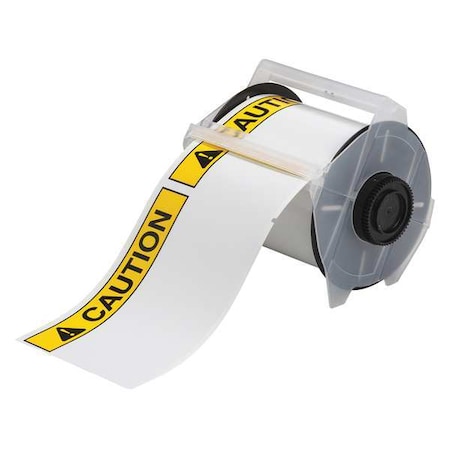 Thermal Transfer Label, Black/Yellow, Labels/Roll: 165 MPN:121559